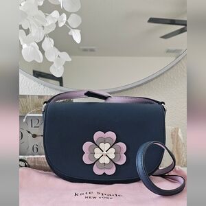 EUC Kate Spade Reiley Flower Saffiano Leather Crossbody